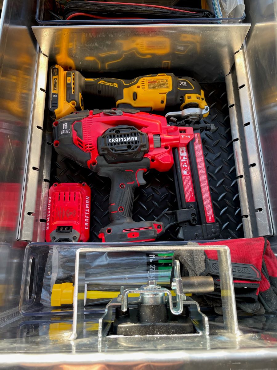 storage tool box for contractors truck